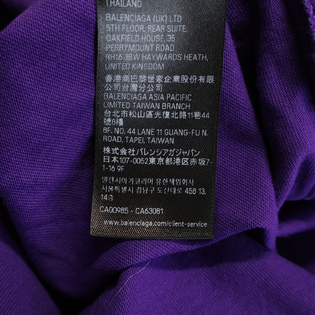 BALENCIAGA(バレンシアガ) 24AW Basketball Series オーバーサイズ クルーネック半袖Tシャツ パープル 787349TRVW95160