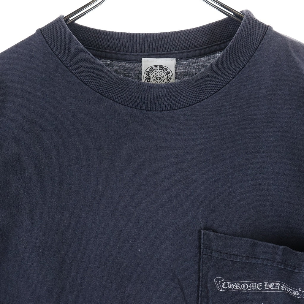 CHROME HEARTS(クロムハーツ) OLD ×max field Dagger L/S TEE オールド マックスフィールド ダガープリント 長袖Tシャツカットソー ネイビー