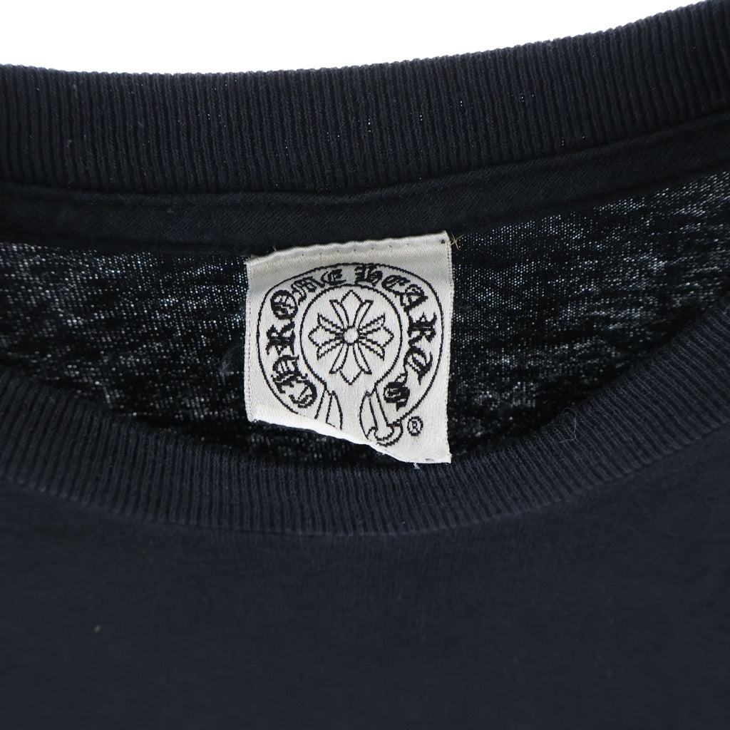 CHROME HEARTS(クロムハーツ) OLD オールド ホースシュー CHプラス 刺繍 長袖Tシャツカットソー ブラック
