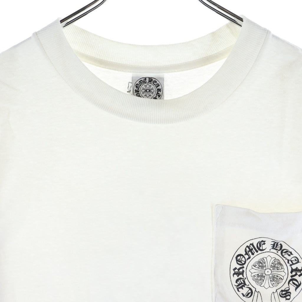 CHROME HEARTS(クロムハーツ) OLD S/S オールド バックセメタリークロスプリント 半袖Tシャツカットソー ホワイト