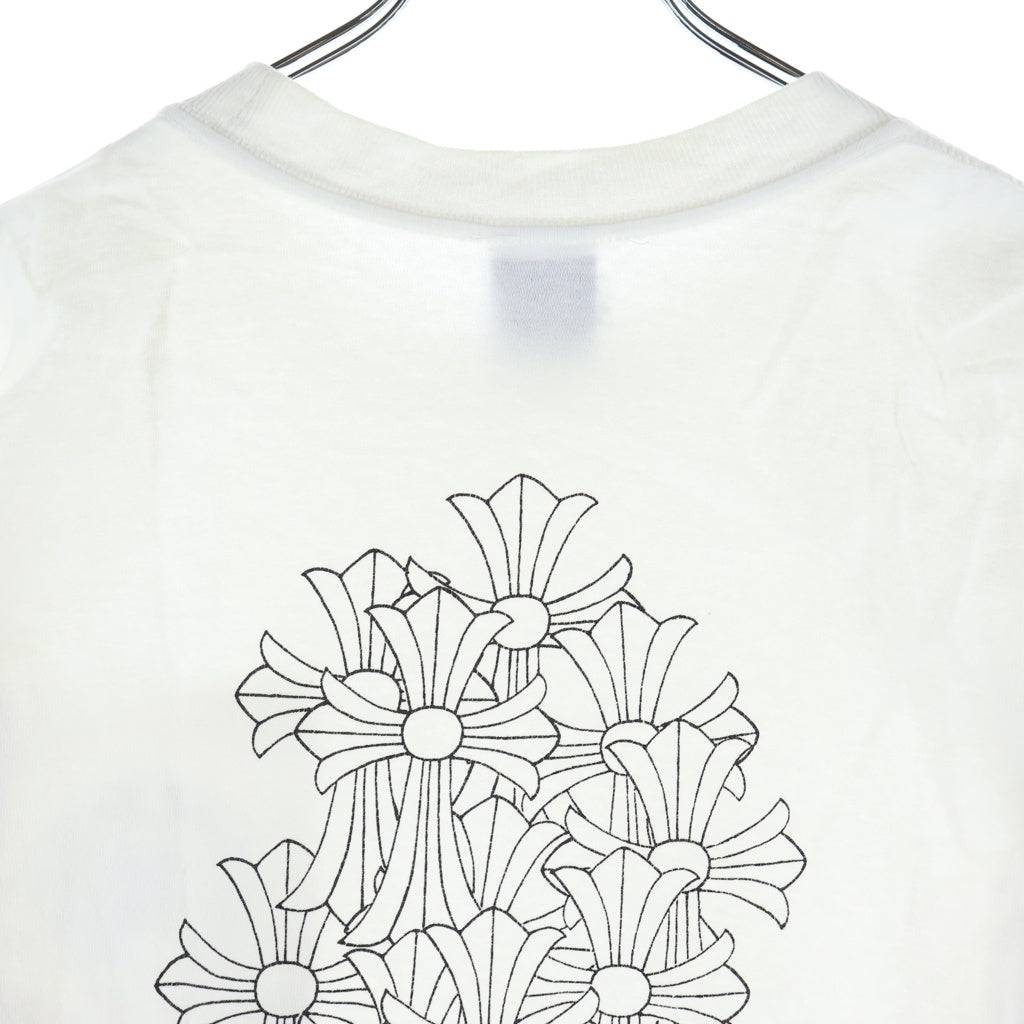 CHROME HEARTS(クロムハーツ) OLD S/S オールド バックセメタリークロスプリント 半袖Tシャツカットソー ホワイト