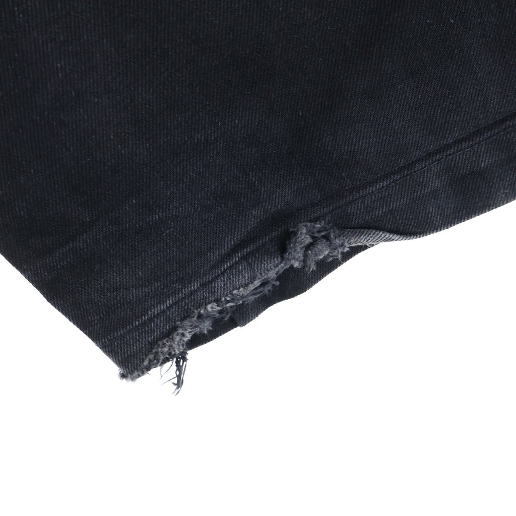 Rick Owens(リックオウエンス) 22AW GETH CUT PANTS ゲスカットパンツ 16oz ブラックデニム ブラック RR02B2324-HBLKJP