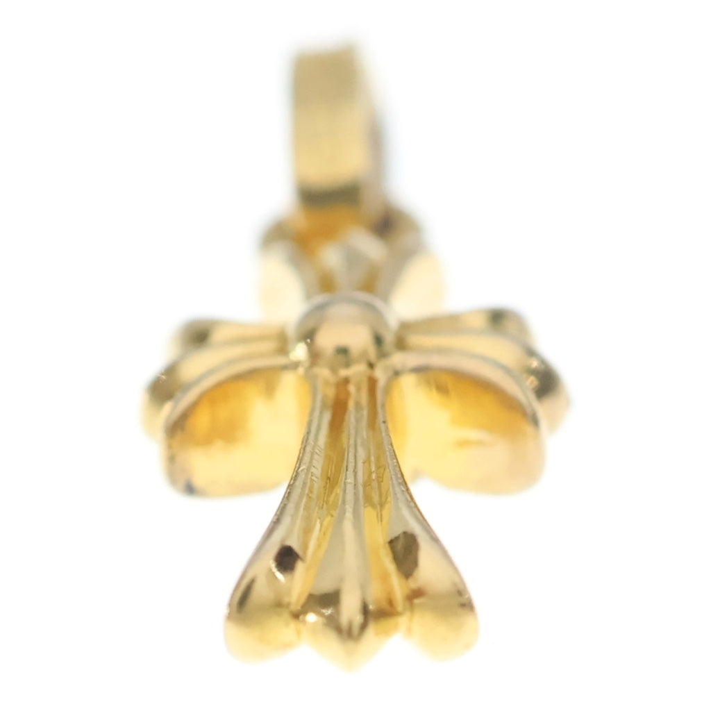 CHROME HEARTS(クロムハーツ) 22K CRS BBYFAT P/SAP ベイビーファットクロス PAVEサファイア ペンダントトップ ゴールド