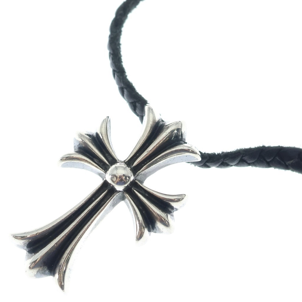 CHROME HEARTS(クロムハーツ) CH CRS SMLスモールCHクロス BC ボロチップブレイド ネックレス シルバー BCA220
