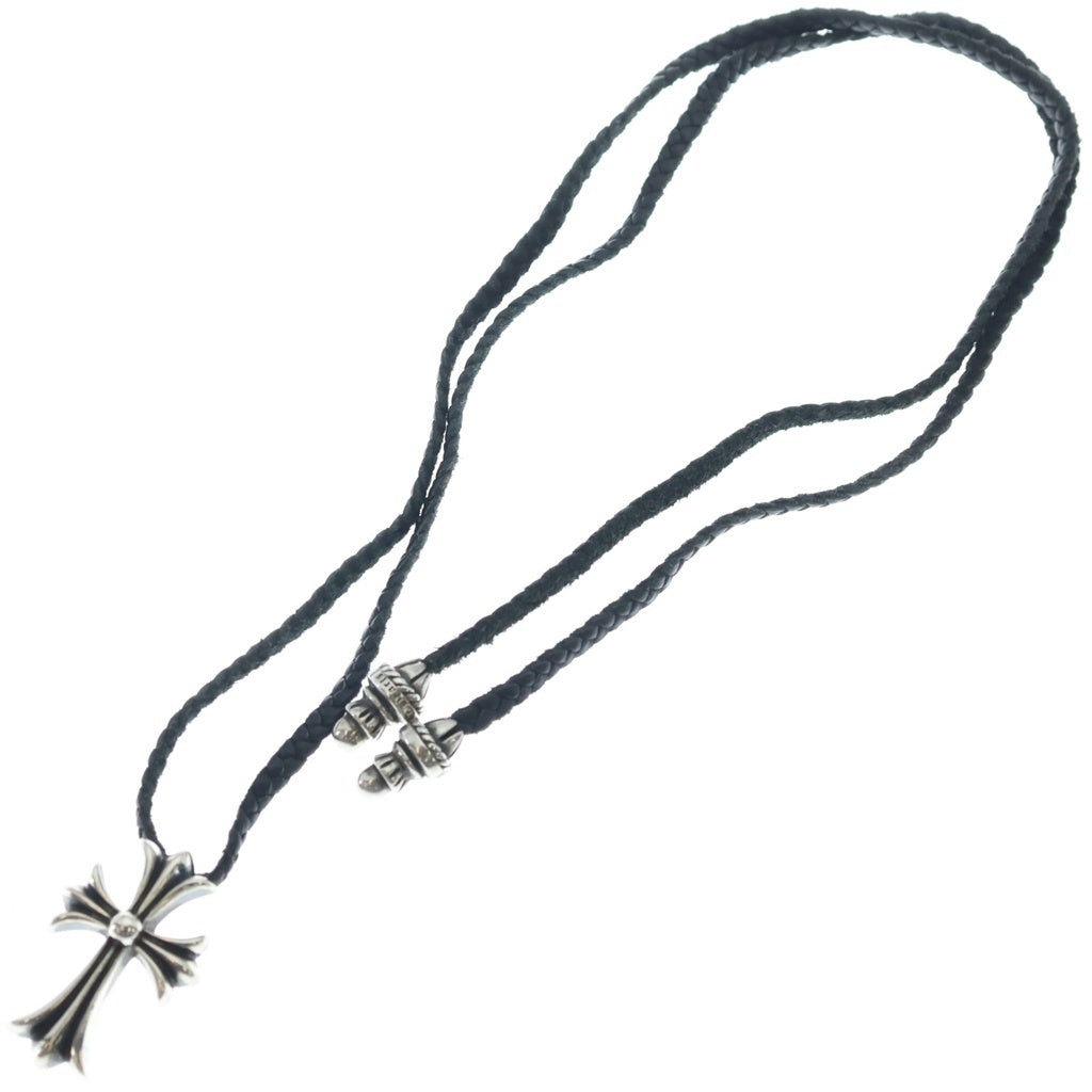 CHROME HEARTS(クロムハーツ) CH CRS SMLスモールCHクロス BC ボロチップブレイド ネックレス シルバー BCA220