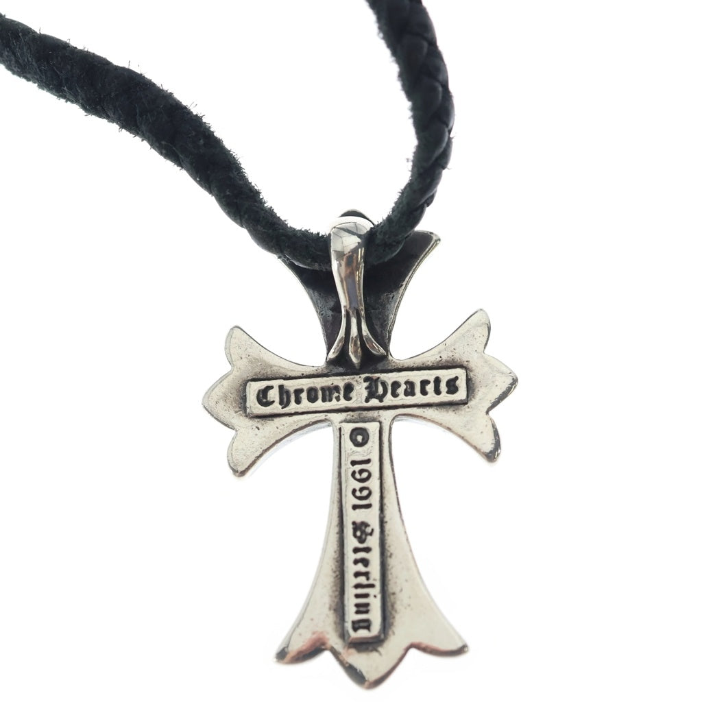CHROME HEARTS(クロムハーツ) CH CRS SMLスモールCHクロス BC ボロチップブレイド ネックレス シルバー BCA220