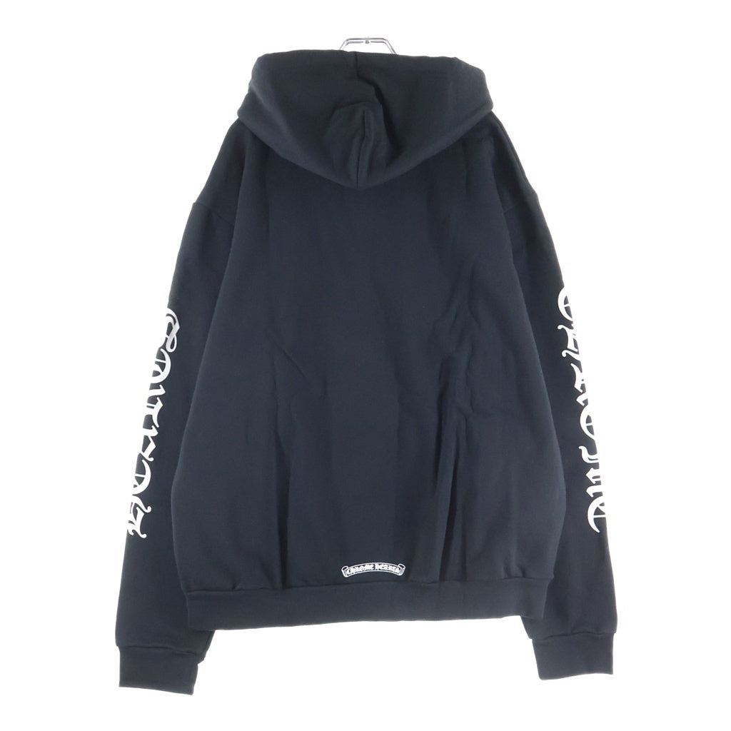 CHROME HEARTS(クロムハーツ) Vertical Logo Pullover Hoodie ヴァーティカルロゴ プルオーバーフーディー スウェットパーカー ブラック