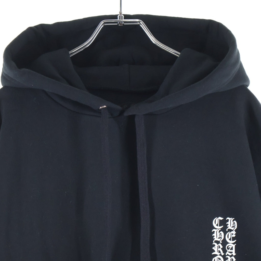 CHROME HEARTS(クロムハーツ) Vertical Logo Pullover Hoodie ヴァーティカルロゴ プルオーバーフーディー スウェットパーカー ブラック