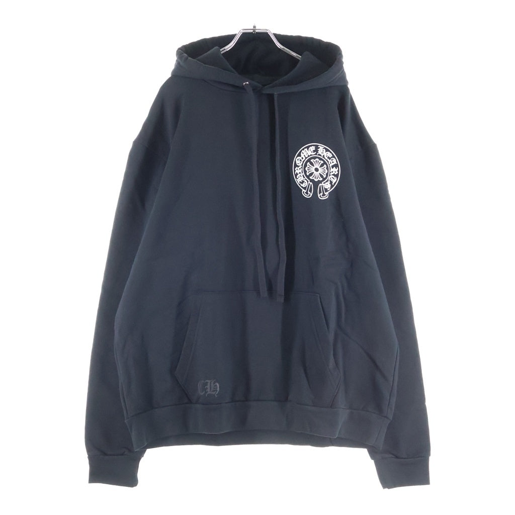 CHROME HEARTS(クロムハーツ) SWTSHRT PLVR OSAKA 大阪限定バックホースシュープリントプルオーバーパーカー スウェットフーディー ブラック
