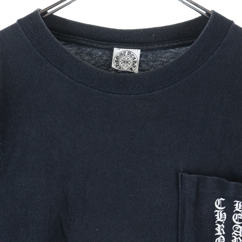 CHROME HEARTS(クロムハーツ) OLD CH SCROLL LOGO L/S TEE オールド スクロールロゴ アームプリント 長袖Tシャツ ブラック