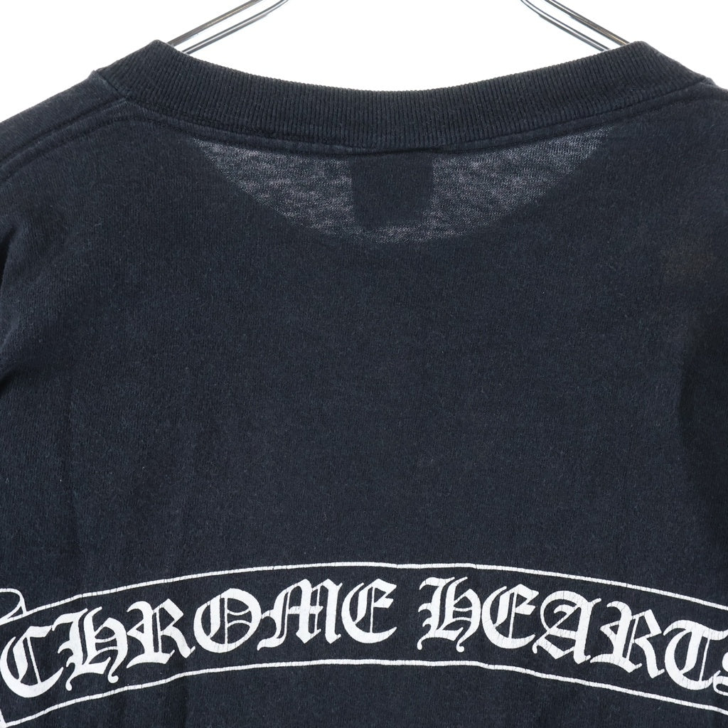 CHROME HEARTS(クロムハーツ) OLD CH SCROLL LOGO L/S TEE オールド スクロールロゴ アームプリント 長袖Tシャツ ブラック