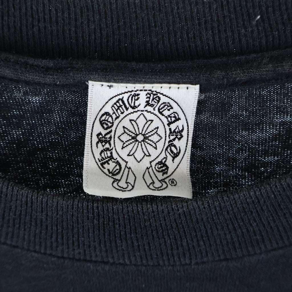 CHROME HEARTS(クロムハーツ) OLD CH SCROLL LOGO L/S TEE オールド スクロールロゴ アームプリント 長袖Tシャツ ブラック