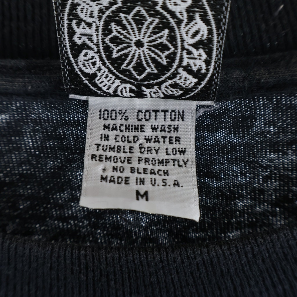 CHROME HEARTS(クロムハーツ) OLD CH SCROLL LOGO L/S TEE オールド スクロールロゴ アームプリント 長袖Tシャツ ブラック