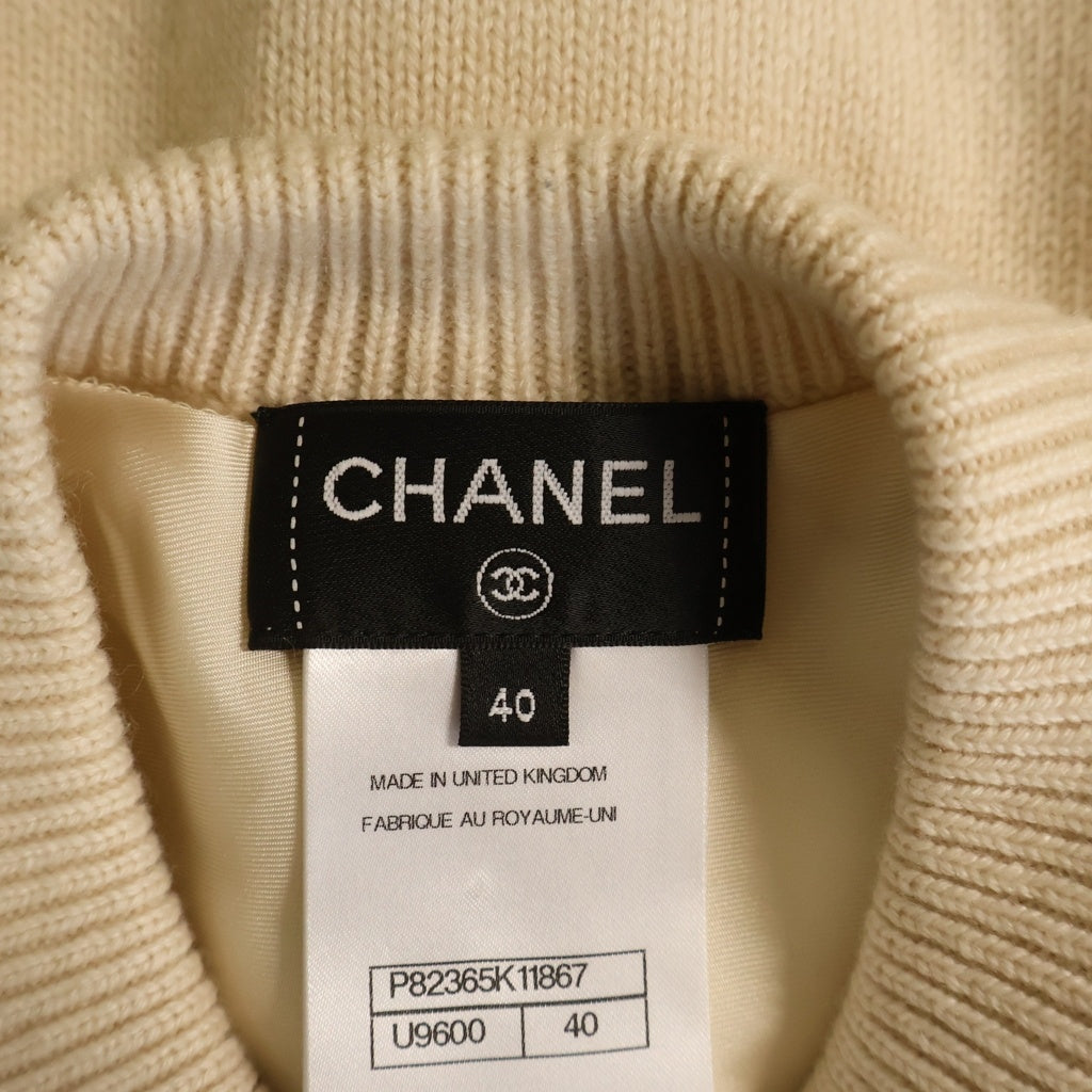 CHANEL(シャネル) 26SS Cashmere Knit Cardigan カシミヤニットカーディガン ゴールド金具 ベージュ P82365K11867 レディース