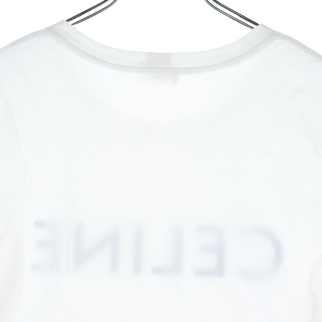 CELINE(セリーヌ) フロントロゴ刺繍半袖Tシャツ ホワイト 2X314916G