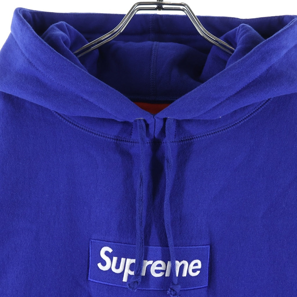 SUPREME(シュプリーム) 08AW Box Logo Pullover Royal ボックスロゴプルオーバーロイヤル フーディー パーカー ブルー