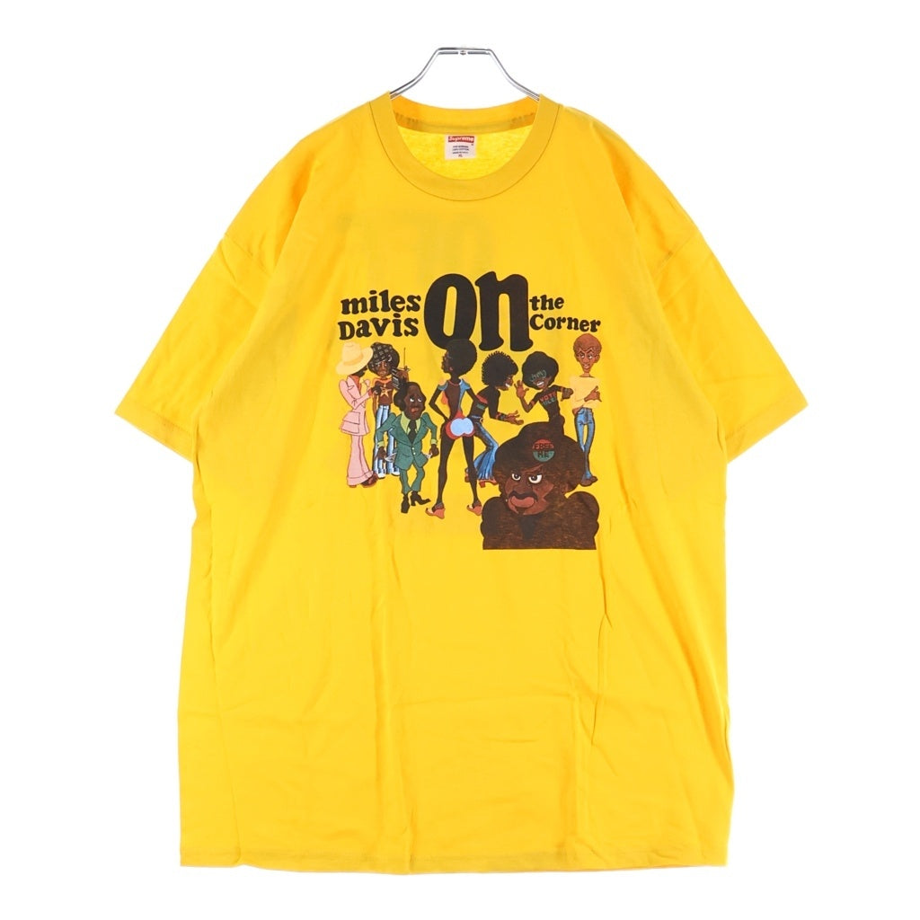 SUPREME(シュプリーム) 08AW Miles Davis on the corner S/S Tee マイルズデイヴィスオンザコーナー 半袖Tシャツカットソー イエロー