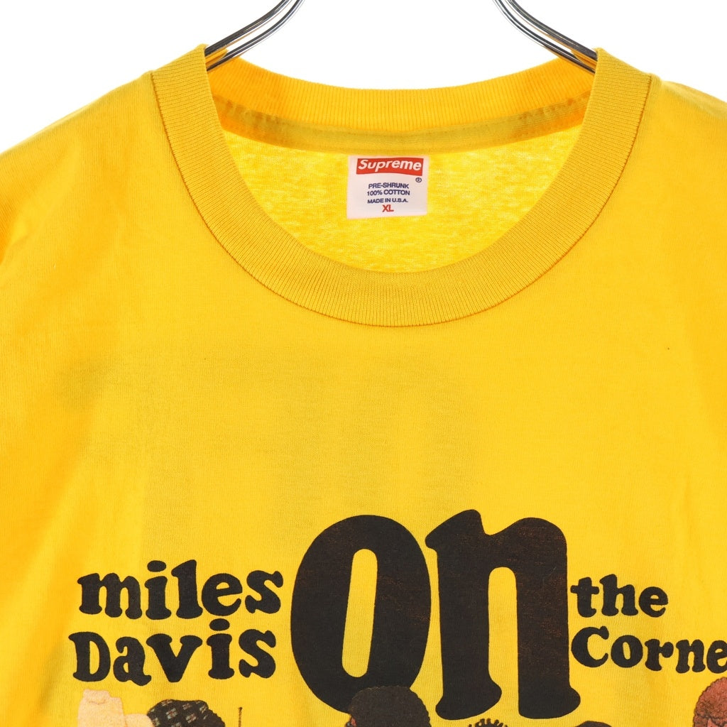 SUPREME(シュプリーム) 08AW Miles Davis on the corner S/S Tee マイルズデイヴィスオンザコーナー 半袖Tシャツカットソー イエロー