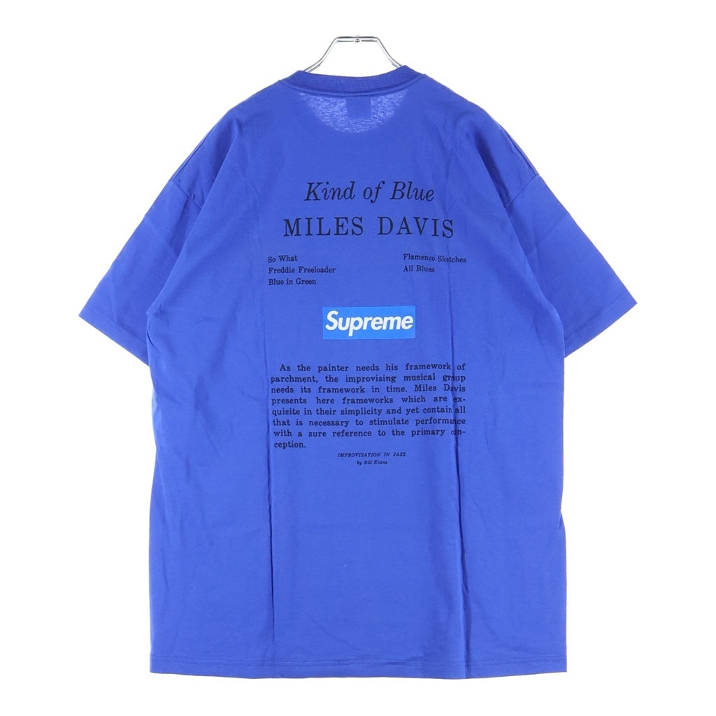 SUPREME(シュプリーム) 08AW Miles Davis Kind Of Blue マイルス デイヴィス カインド オブ プリント半袖Tシャツカットソー ブルー