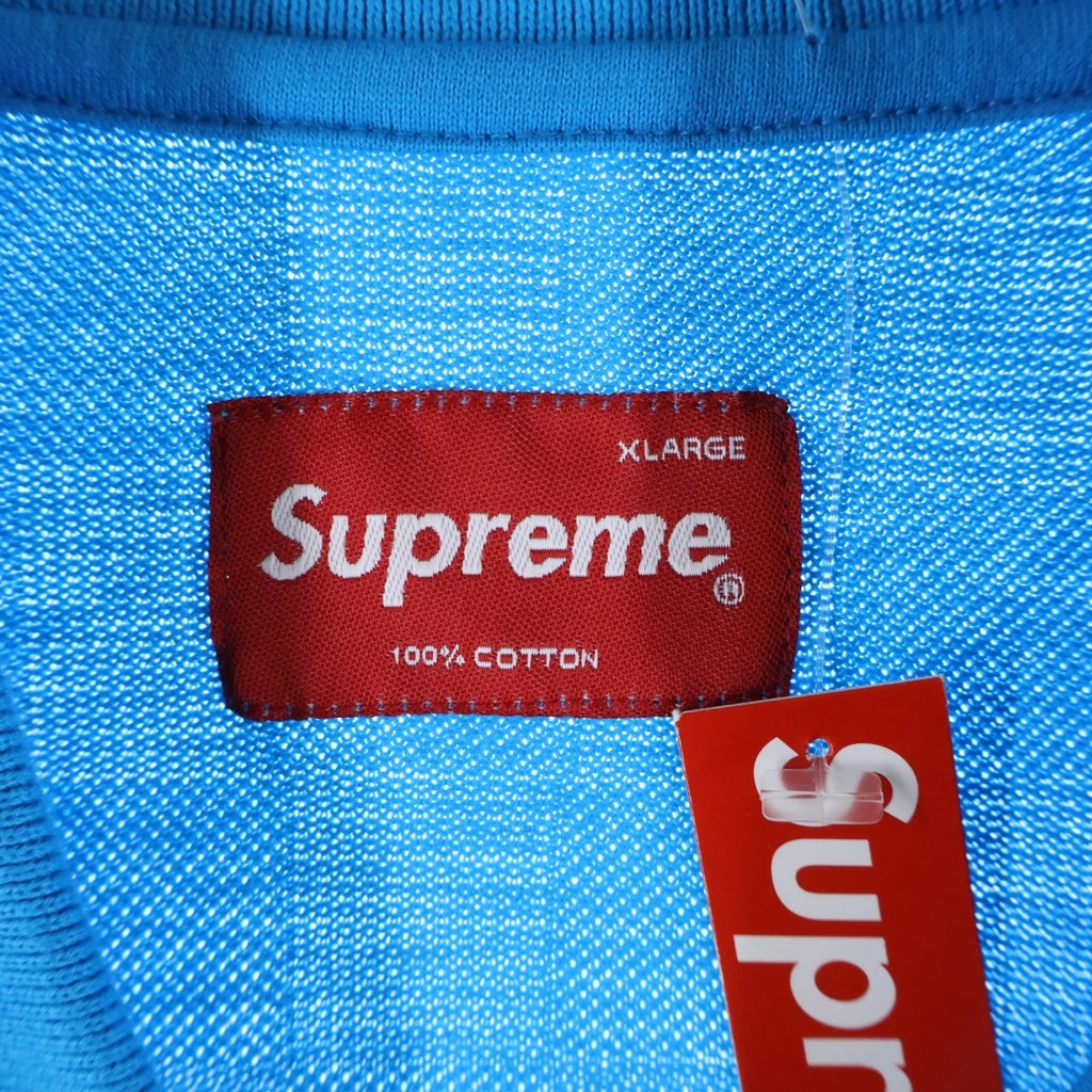 SUPREME(シュプリーム) 08AW Jacquard Check Polo ジャガードチェックポロ 半袖 ポロシャツ ブルー
