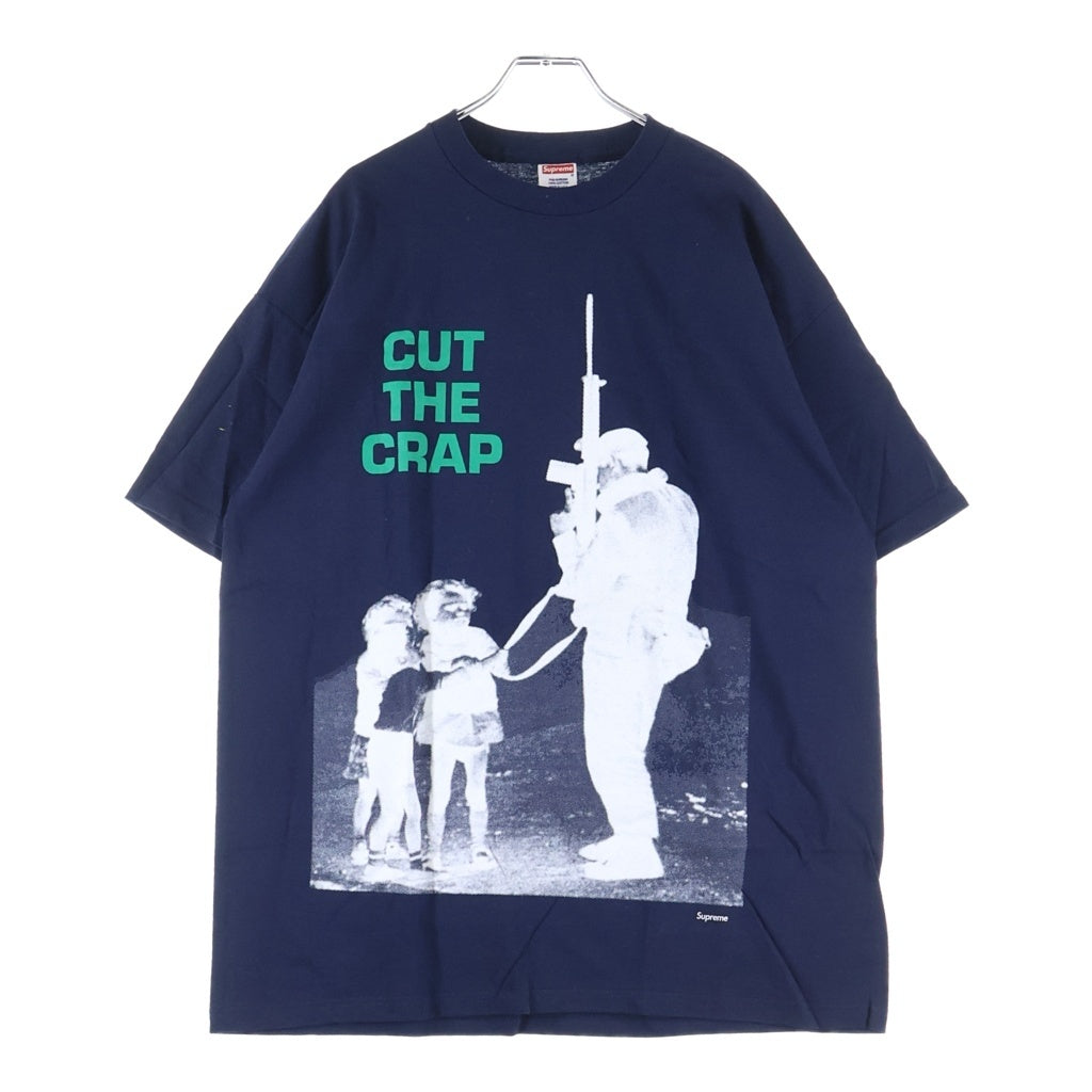 SUPREME(シュプリーム) 09SS Cut The Crap カットザクラップ半袖Tシャツカットソー ネイビー