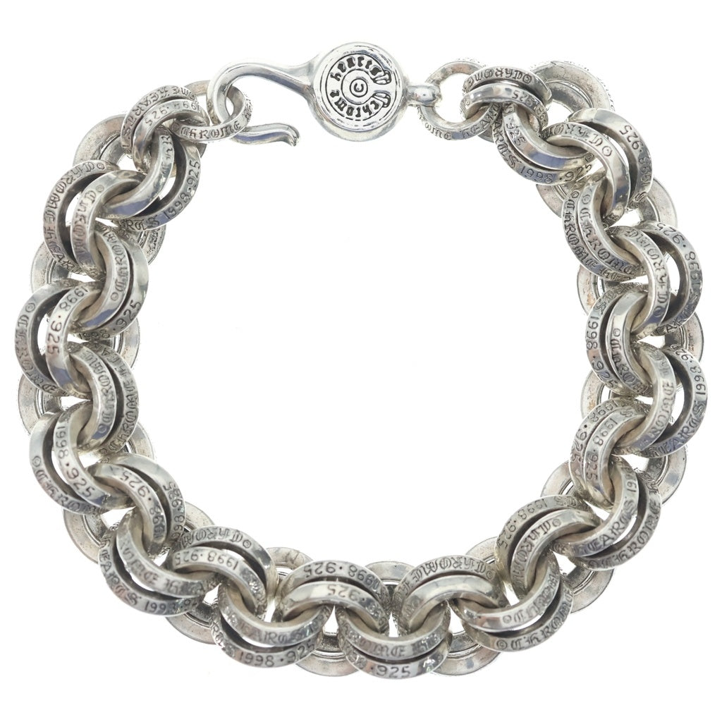 CHROME HEARTS(クロムハーツ) 2 DOUBLE B RING ダブルBリング ブレスレット シルバー BCA122