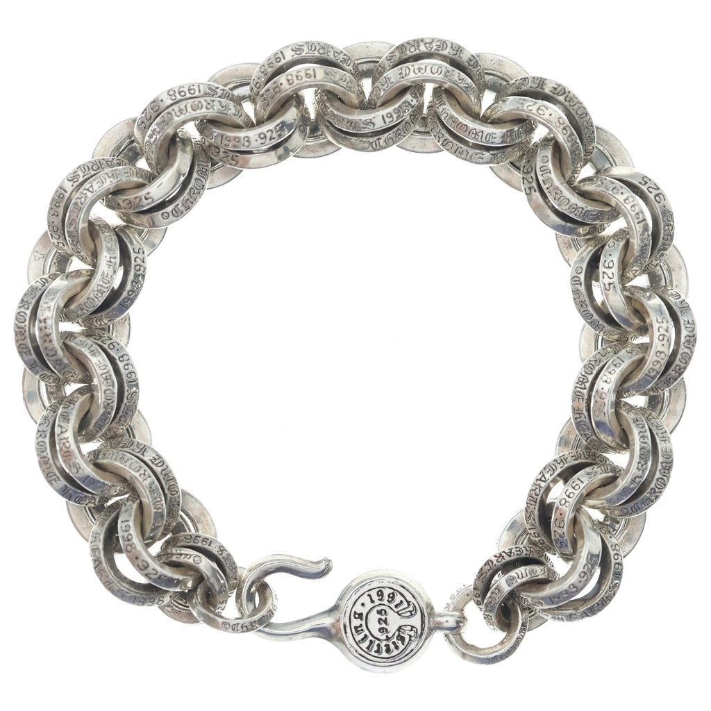 CHROME HEARTS(クロムハーツ) 2 DOUBLE B RING ダブルBリング ブレスレット シルバー BCA122