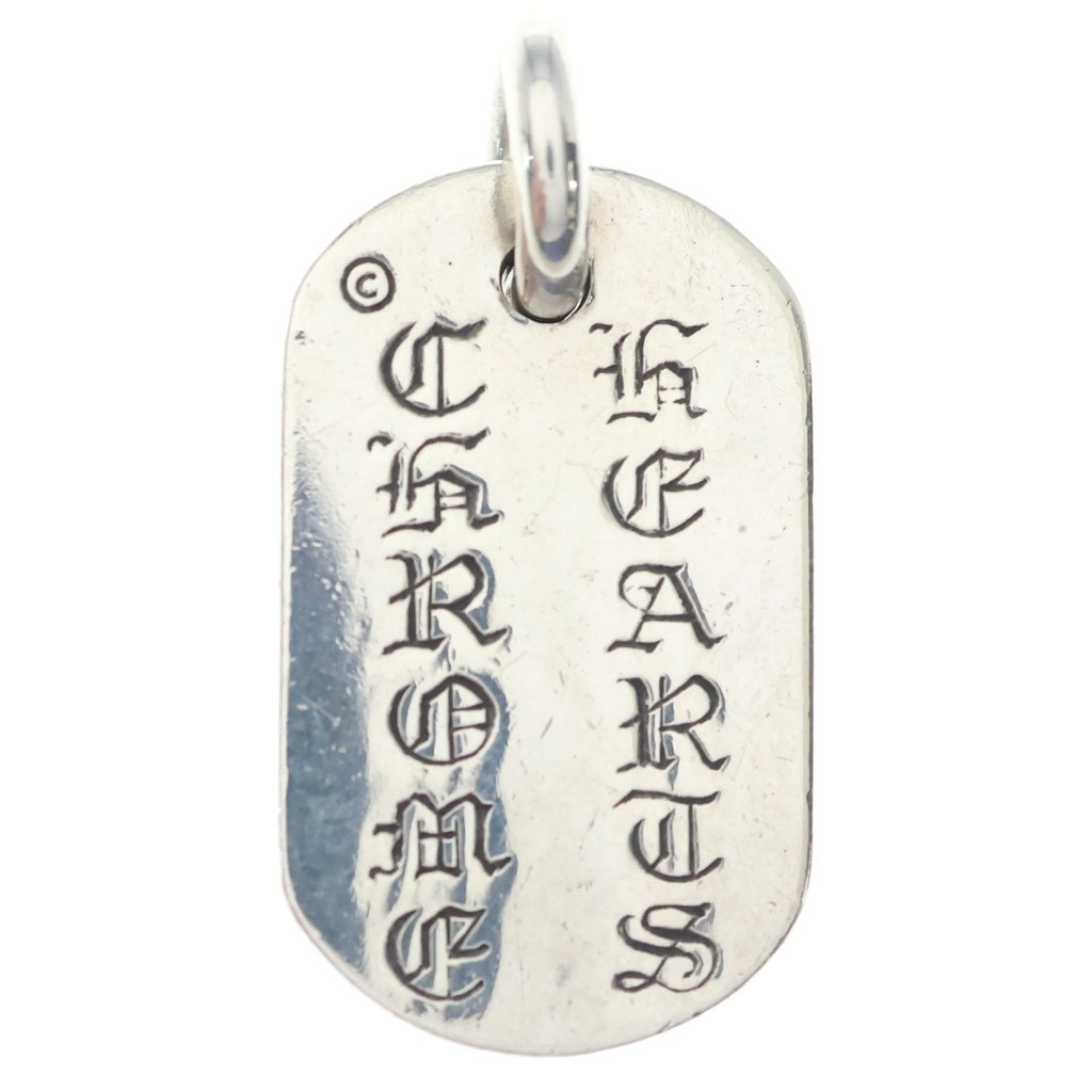 CHROME HEARTS(クロムハーツ) RAISED DOGTAG レイズドドッグタグ チャーム シルバー
