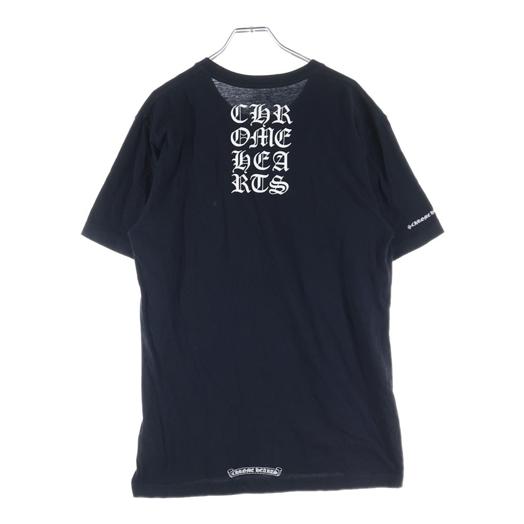 CHROME HEARTS(クロムハーツ) Vertical Logo S/S Tee バーティカルロゴ プリント半袖Tシャツ カットソー ブラック