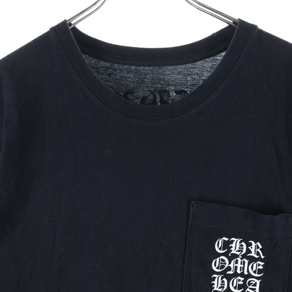 CHROME HEARTS(クロムハーツ) Vertical Logo S/S Tee バーティカルロゴ プリント半袖Tシャツ カットソー ブラック