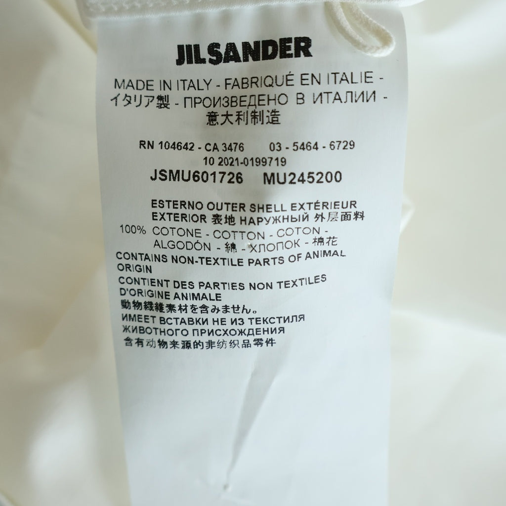 JIL SANDER(ジルサンダー) 22SS レギュラーカラー ボックスシルエットシャツ JSMU601726 MU24420021 ホワイト