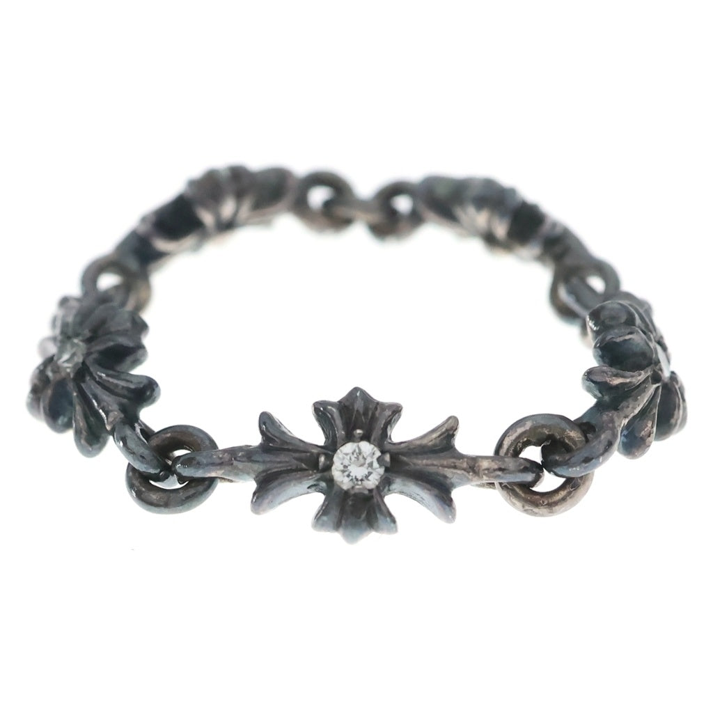CHROME HEARTS(クロムハーツ) TNY E CH PLS DIA タイニーE CHプラス ダイヤ リング シルバー
