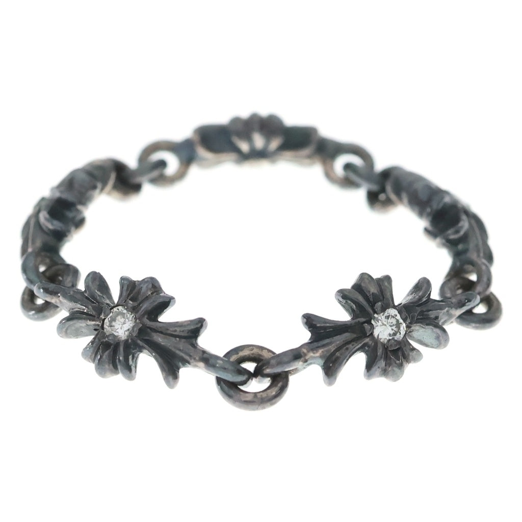 CHROME HEARTS(クロムハーツ) TNY E CH PLS DIA タイニーE CHプラス ダイヤ リング シルバー