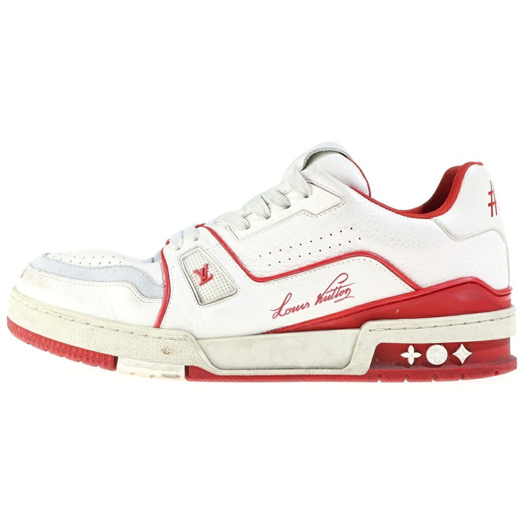 LOUIS VUITTON(ルイヴィトン) LV TRAINER LVトレーナー ローカットスニーカー ホワイト/レッド