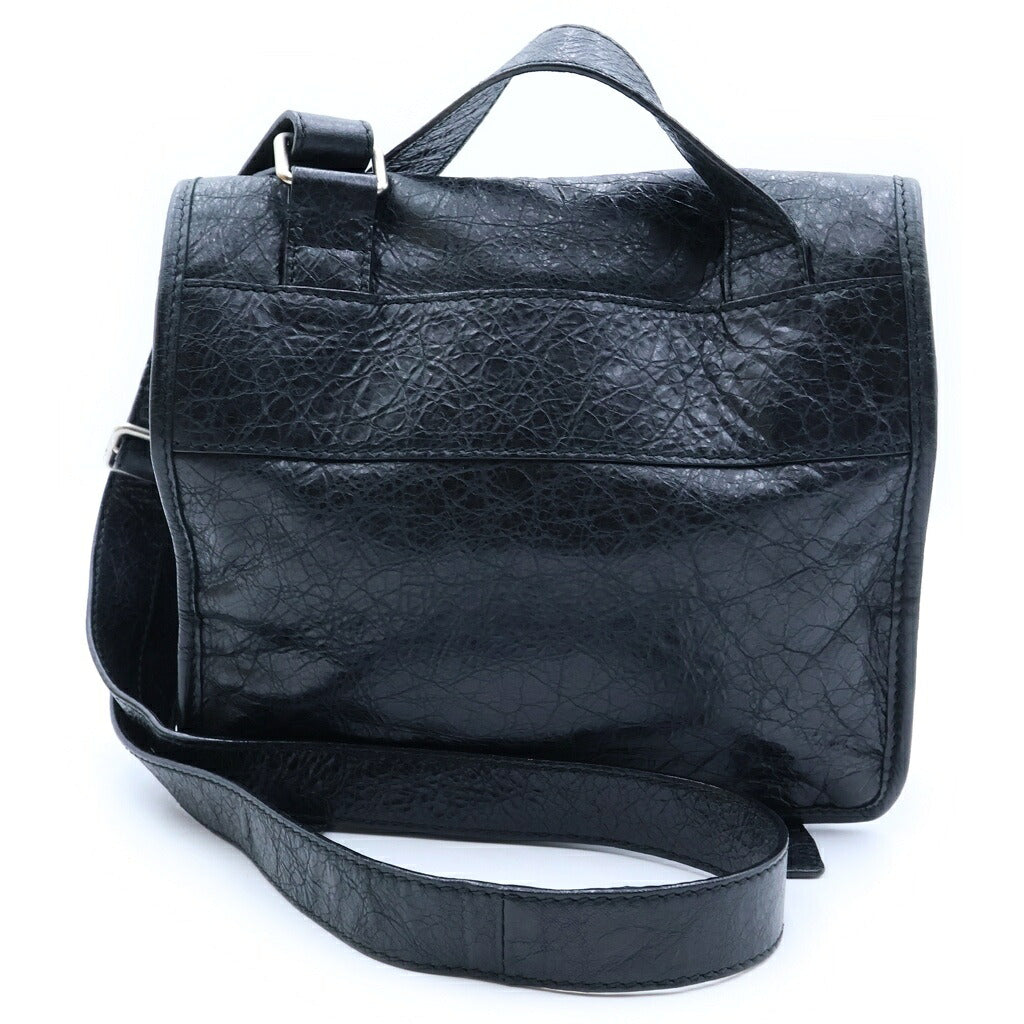 BALENCIAGA(バレンシアガ) SHOULDER BAG ARCHIVE CITY LEATHER アーカイブ シティー レザー ショルダーバッグ ブラック