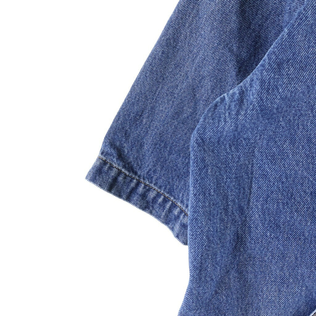 FENDI(フェンディ) Denim Shirt 胸ポケット 半袖デニムシャツ FW1315 AS02 インディゴ