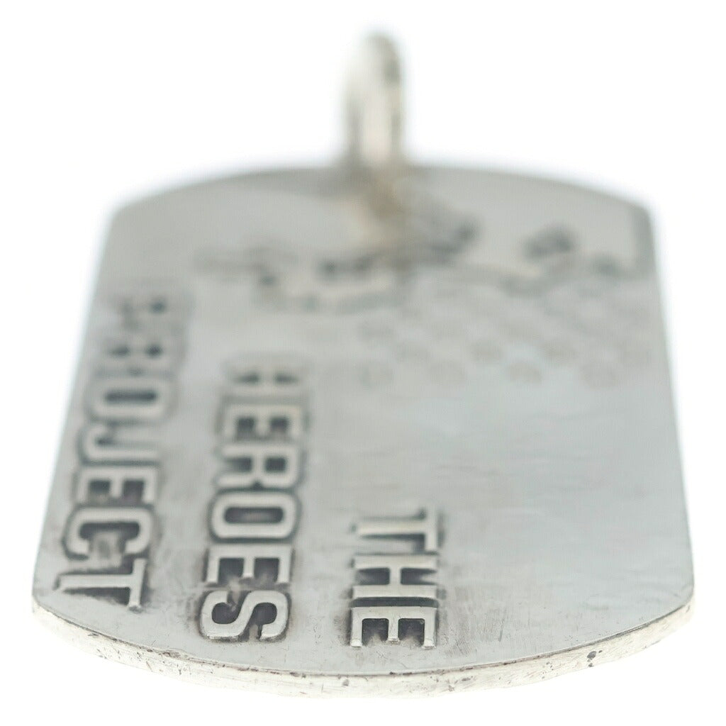 CHROME HEARTS(クロムハーツ) D TAG LRG HEROES PROJECT ヒーローズプロジェクトドッグタグ ラージ ペンダントトップ シルバー
