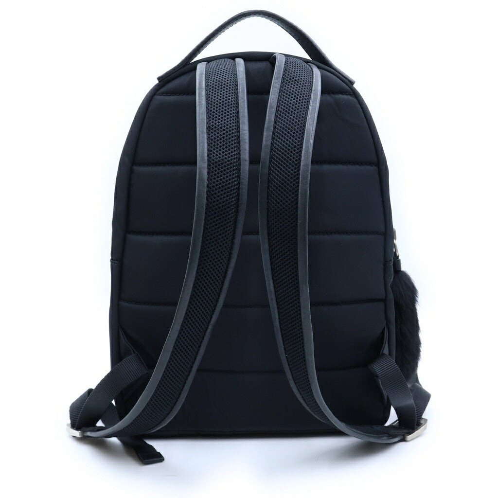 MONCLER(モンクレール) GEORGETTE ZAINO B209A0065300 04592 ロゴプレート付きナイロンバッグパック リュック ブラック レディース