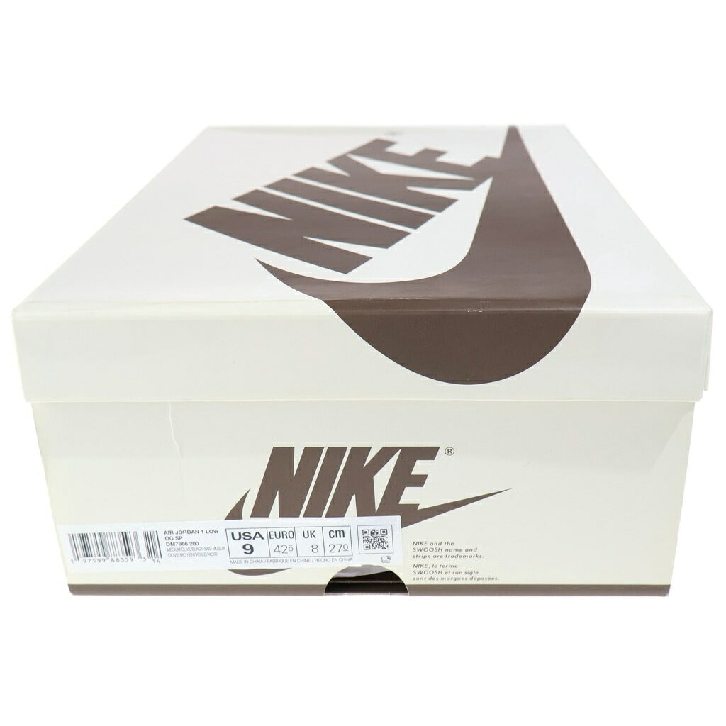 NIKE(ナイキ) ×TAVIS SCOTT AIR JORDAN1 LOW OG SP DM7866-200 エアジョーダン1 ローカットスニーカー カーキ US9/27.0cm