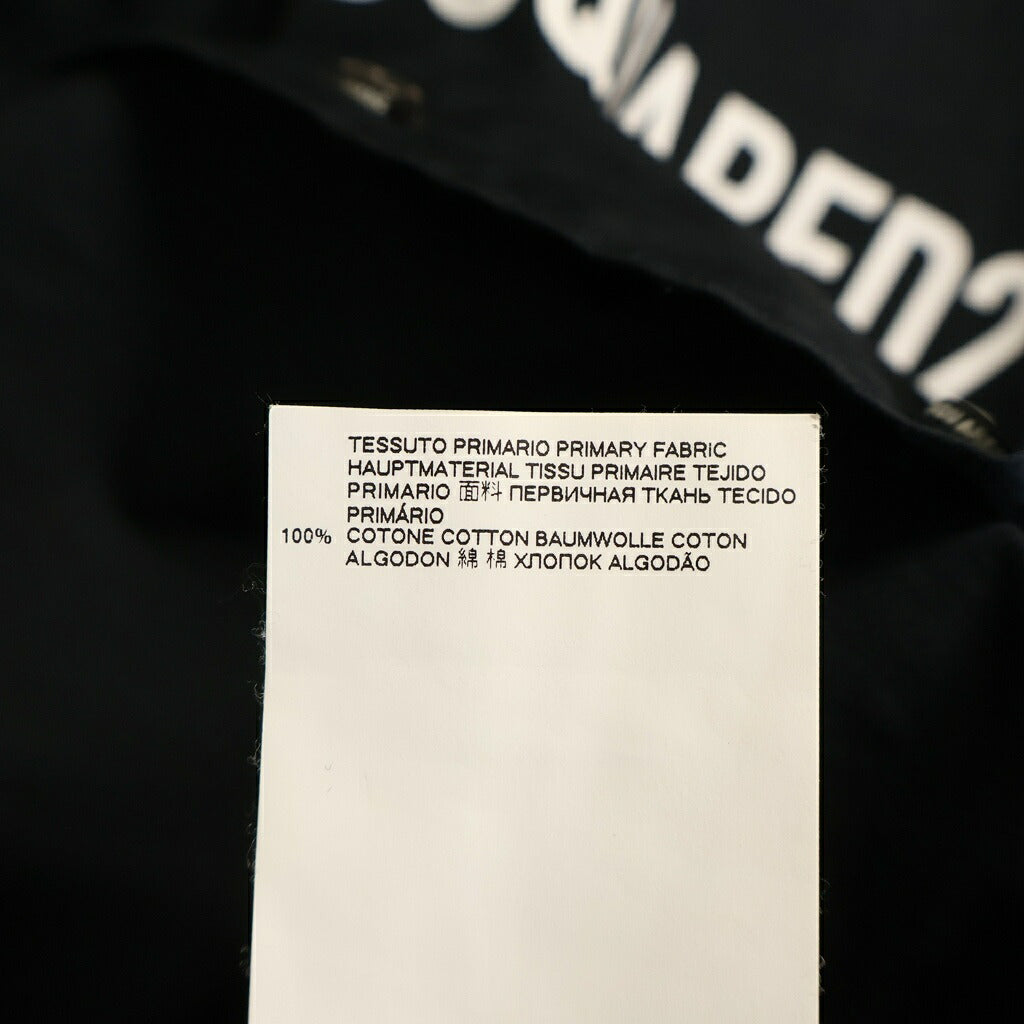 DSQUARED2(ディースクエアード) 20SS ICON オープンカラー半袖シャツ ブラック S79DL0002 S36275