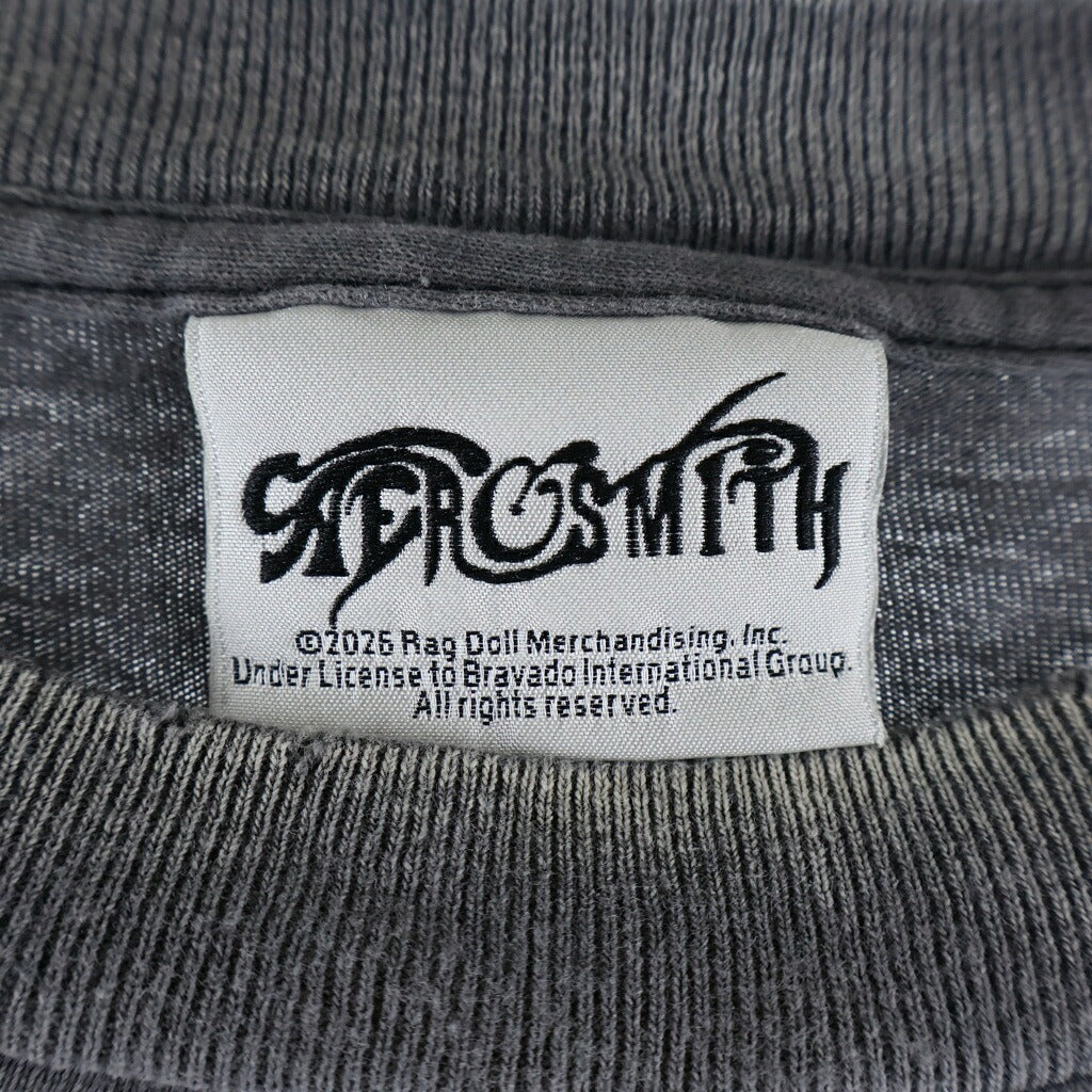 SAINT MICHAEL(セントマイケル) × Aerosmith AS_SS T-SHIRT エアロスミス 半袖Tシャツ ブラック SM-MK8-0000-C25