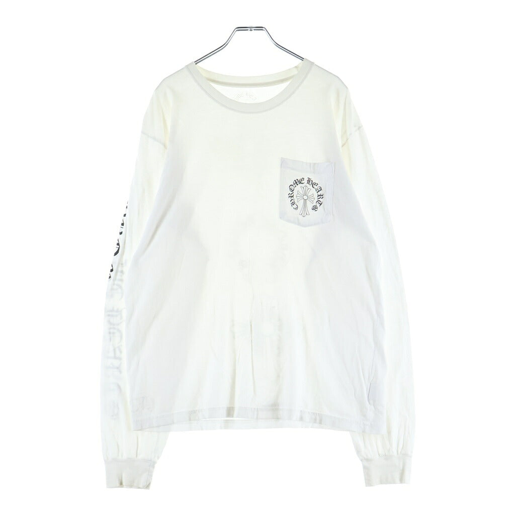 CHROME HEARTS(クロムハーツ) CH Arm Logo Back Hairy Cross L/S Tee