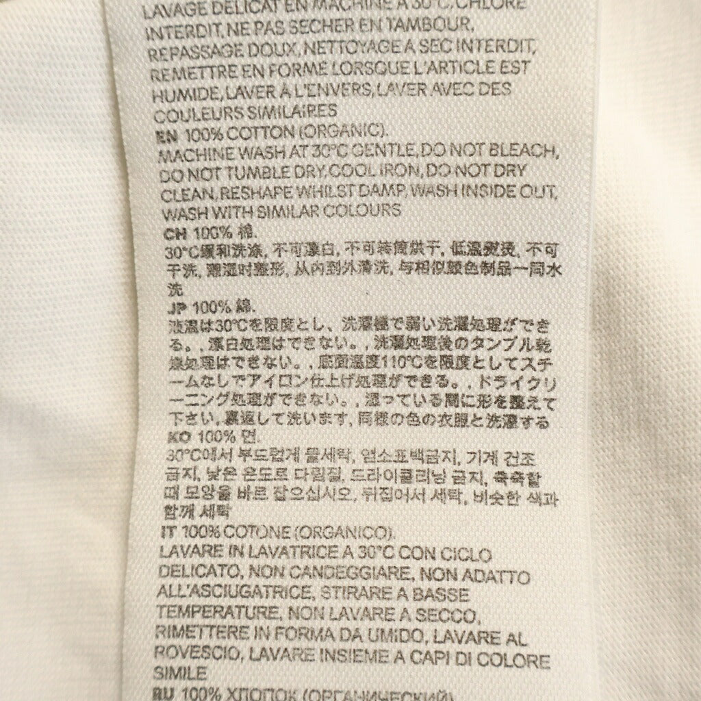 ami paris(アミパリス) ワンポイント刺繍 クルーネック半袖Tシャツ ホワイト BFUTS005.726