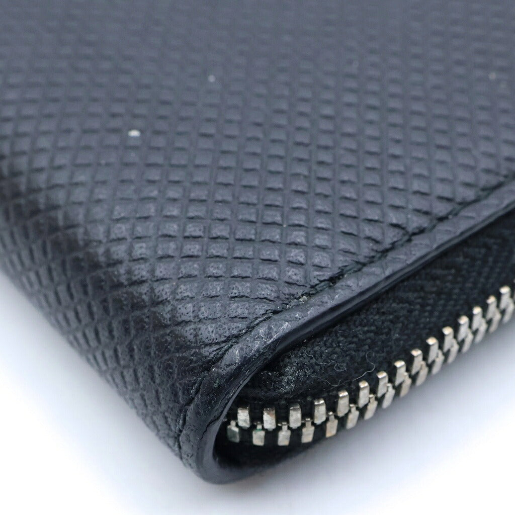 BOTTEGA VENETA(ボッテガヴェネタ) マルコポーロ マットカーフスキン ラウンドジップ ウォレット 長財布 ブラック 573431 VMAW4 1000