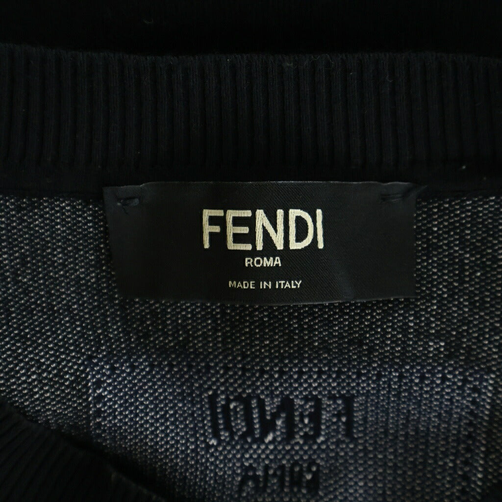 FENDI(フェンディ) ロゴ クルーネックニットセーター FZX030 AIB7 ブラック