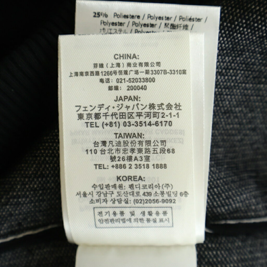 FENDI(フェンディ) ロゴ クルーネックニットセーター FZX030 AIB7 ブラック
