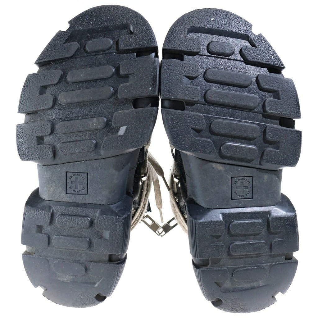 Rick Owens(リックオウエンス) ×Dr.Martens 1460 DMXL Megalace R0 メガレース サイドジップ ハイカット レザーブーツ AF500 ブラック