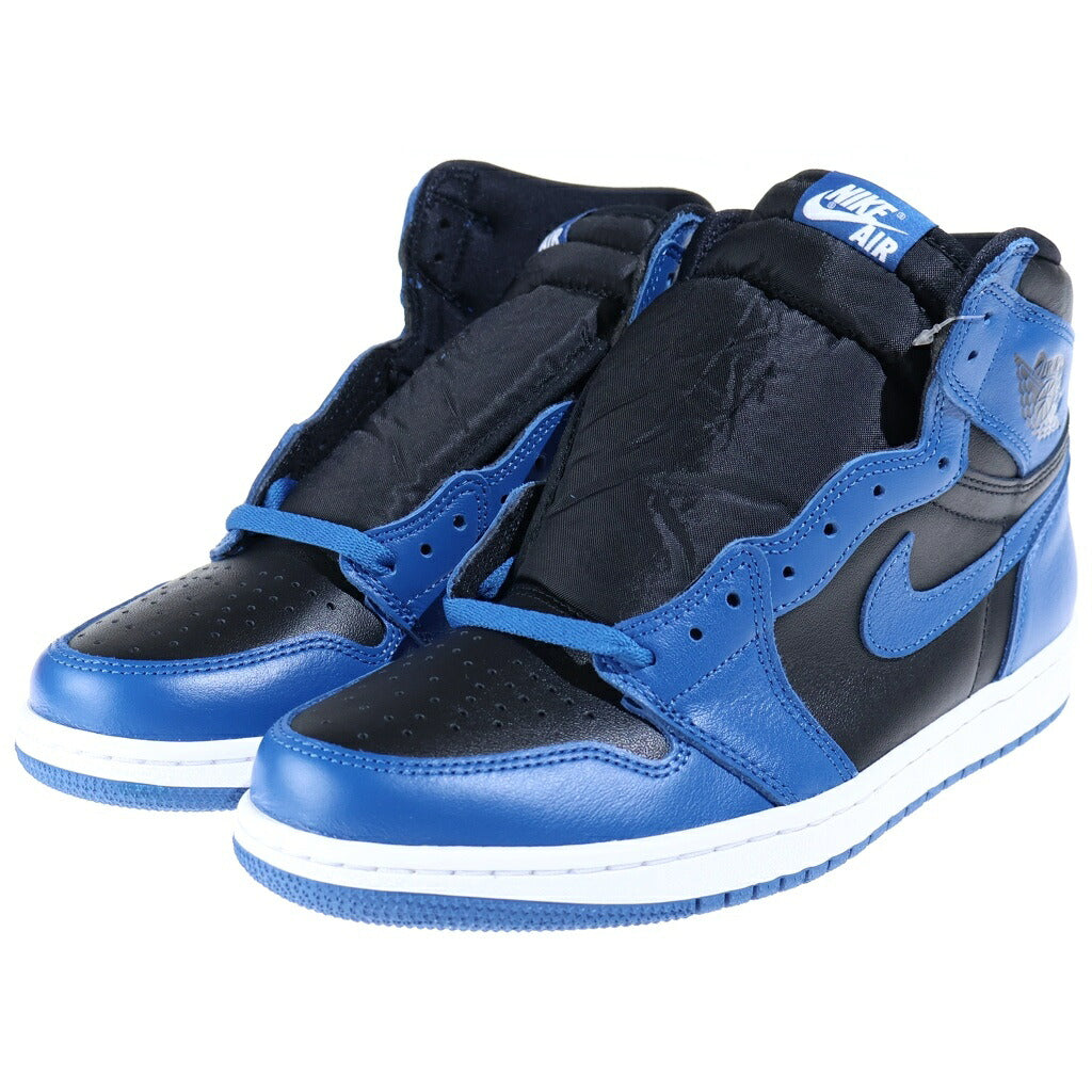 NIKE(ナイキ) AIR JORDAN 1 RETRO HIGH OG 555088-404 エアジョーダン1 ダークマリーナブルー ハイカットスニーカー US9.5/27.5cm ブラック/ブルー