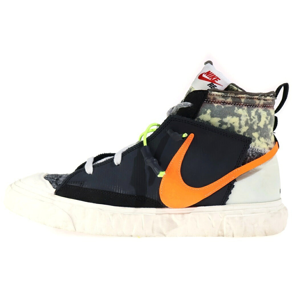 NIKE(ナイキ) ×READYMADE BLAZER MID CZ3589-001 レディメイド ブレーザー ミッドカットスニーカー US9.5/27.5cm ブラック/ホワイト/オレンジ