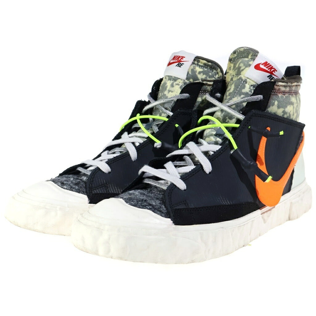 NIKE(ナイキ) ×READYMADE BLAZER MID CZ3589-001 レディメイド ブレーザー ミッドカットスニーカー US9.5/27.5cm ブラック/ホワイト/オレンジ
